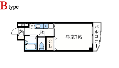 ロールス立花間取りBtype