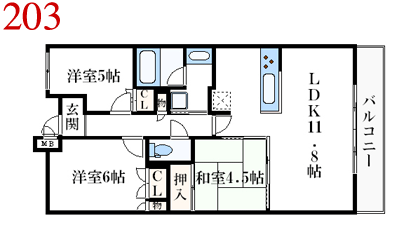 CFS尼崎出屋敷駅前ステーショングリーン間取り
