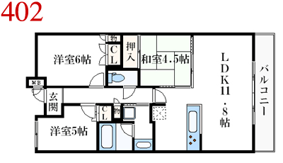 CFS尼崎出屋敷駅前ステーショングリーン間取り