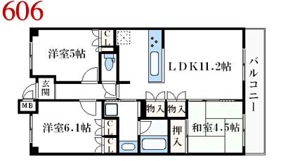 CFS尼崎出屋敷駅前ステーショングリーン間取り